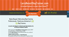 Desktop Screenshot of larrybenoitdogtrainer.com