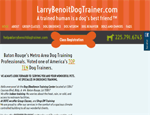 Tablet Screenshot of larrybenoitdogtrainer.com